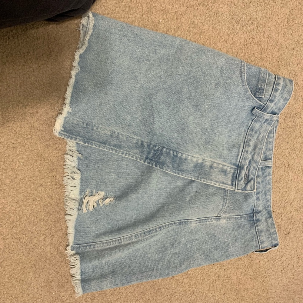 hazel boutique jean skirt